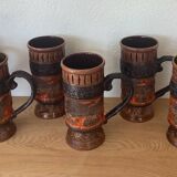 6 tasses vintage Ausella -Sicilie