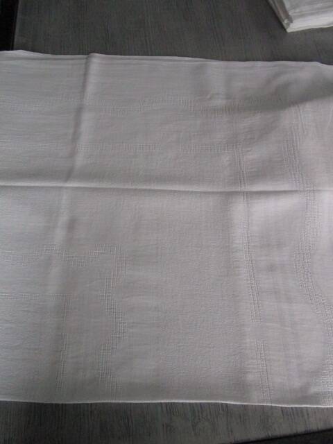 Old damask tablecloth 220x130cm + 8 napkins