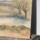 Tableau paysage champetre ancien / peinture huile