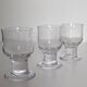 Thick vintage footed glasses