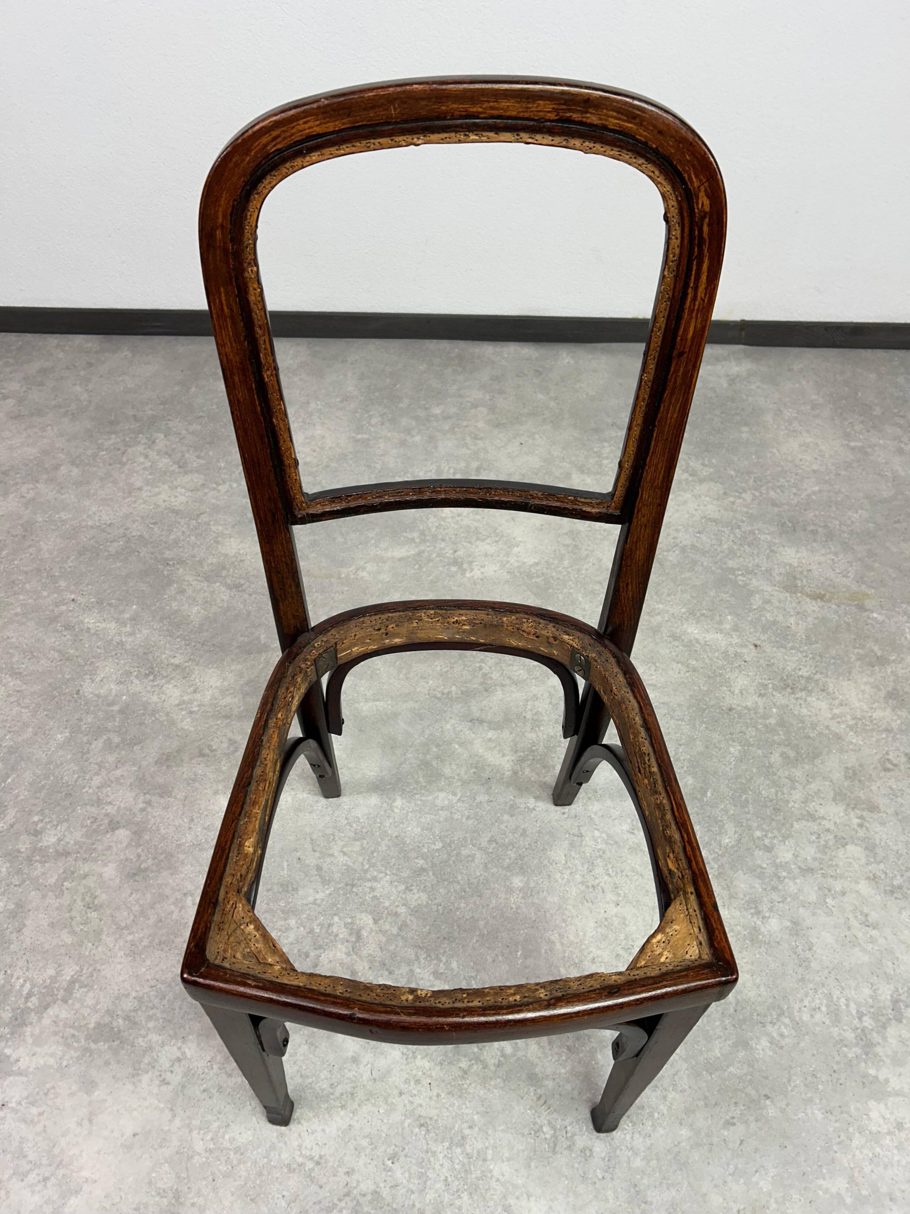 Set of 6 dining chairs no.715 by Gustav Siegel for J&J Kohn