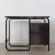 Giuseppe Pagano Pogatschnig Italian Dark Wood Desk for Gino Maggioni, 1940s