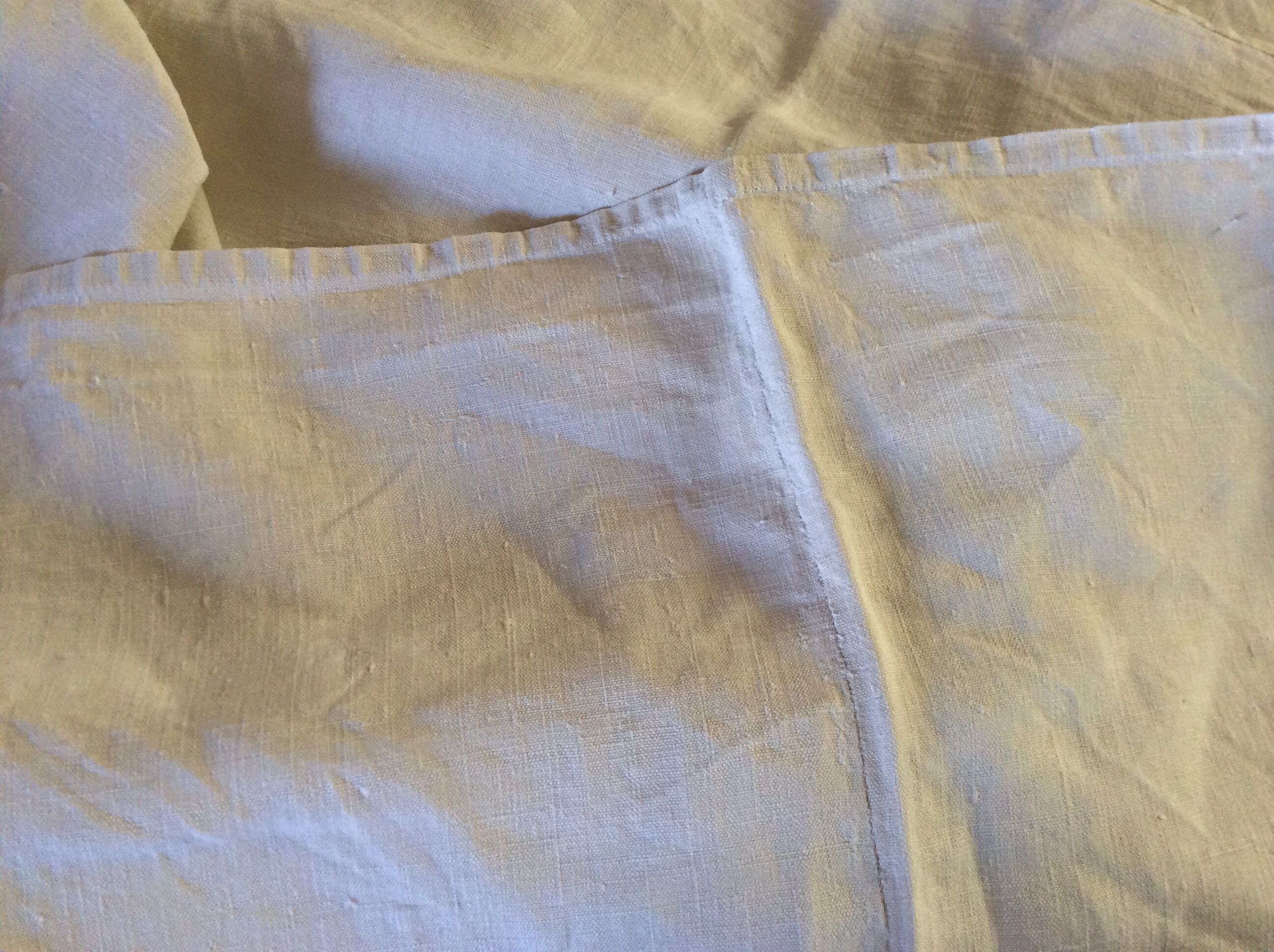 Large old linen sheet