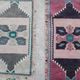 Set of 2 vintage handmade Turkish rugs 49x89 cm