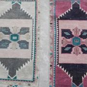 Lot de 2 tapis turcs vintage faits main