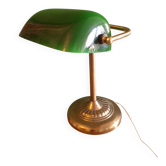 Lampe de banquier en laiton 80'S