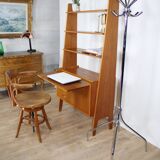 Multifunction teak bookcase 1960 Denmark
