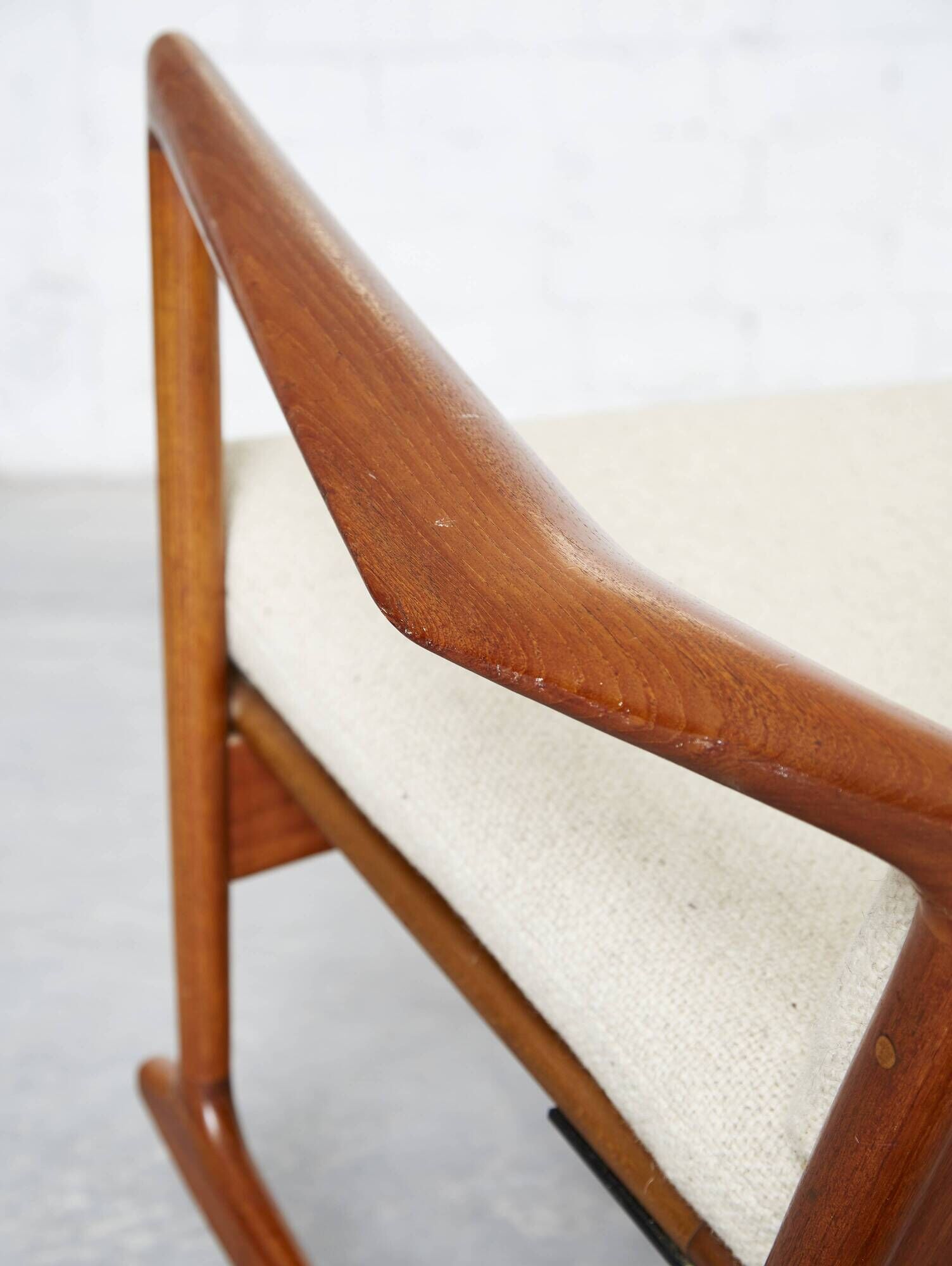 Rocking chair, model 650-15, by Ib Kofod-Larsen for Chr. Linneberg