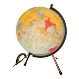 Taride luminous globe 1960 - glass world map