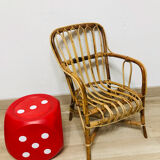 Rattan armchair for children