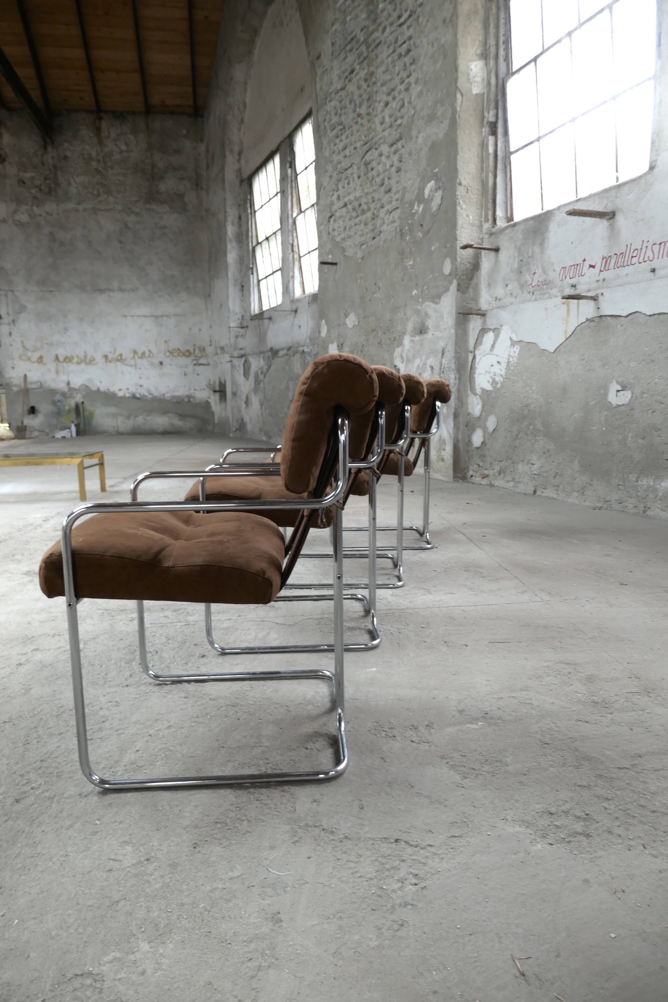 Four Tucroma armchairs by Guido Faleschini