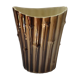 Vase Saint-Clément décor bambou rotin