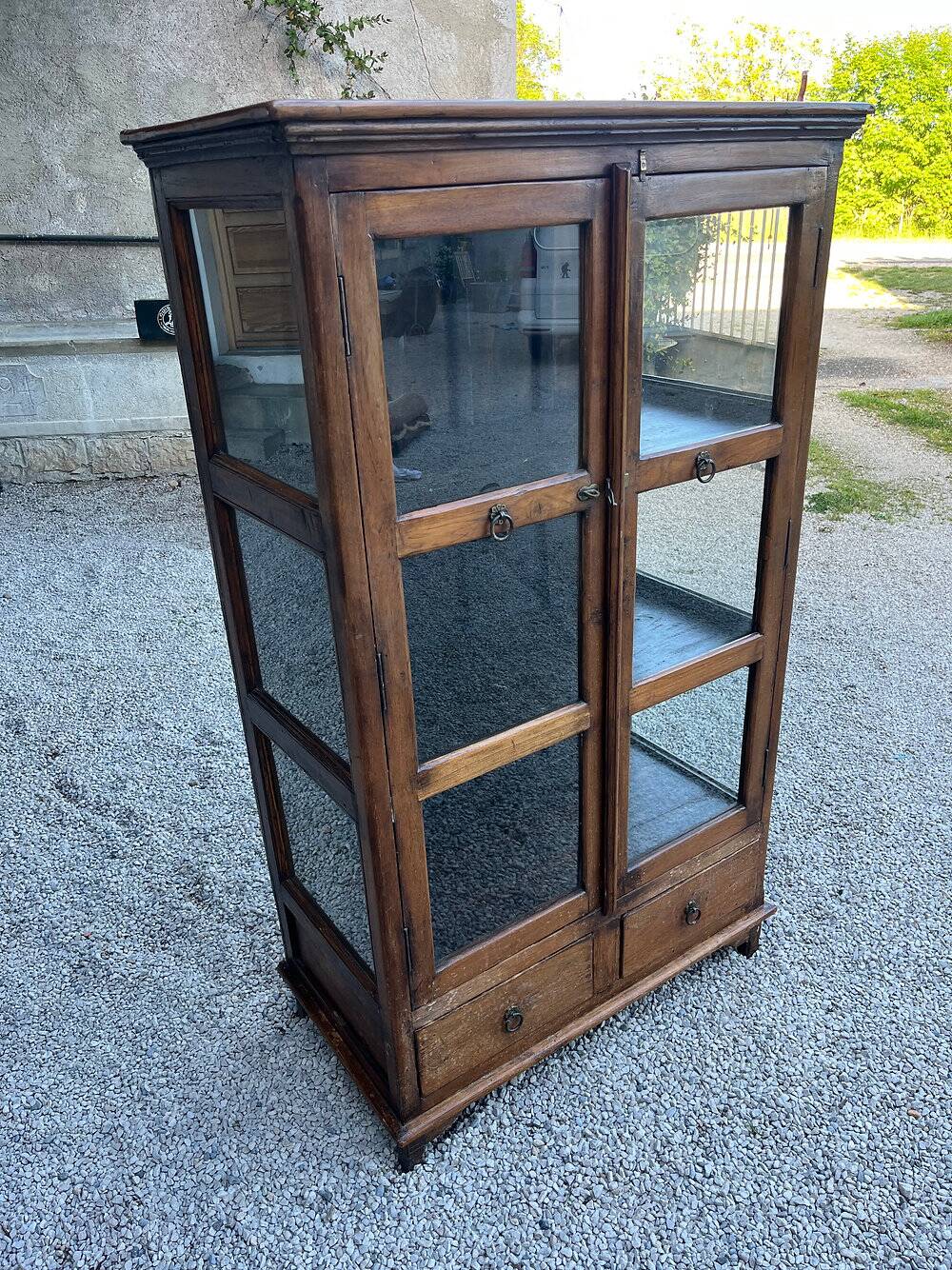 Vitrine en chêne, XIXème
