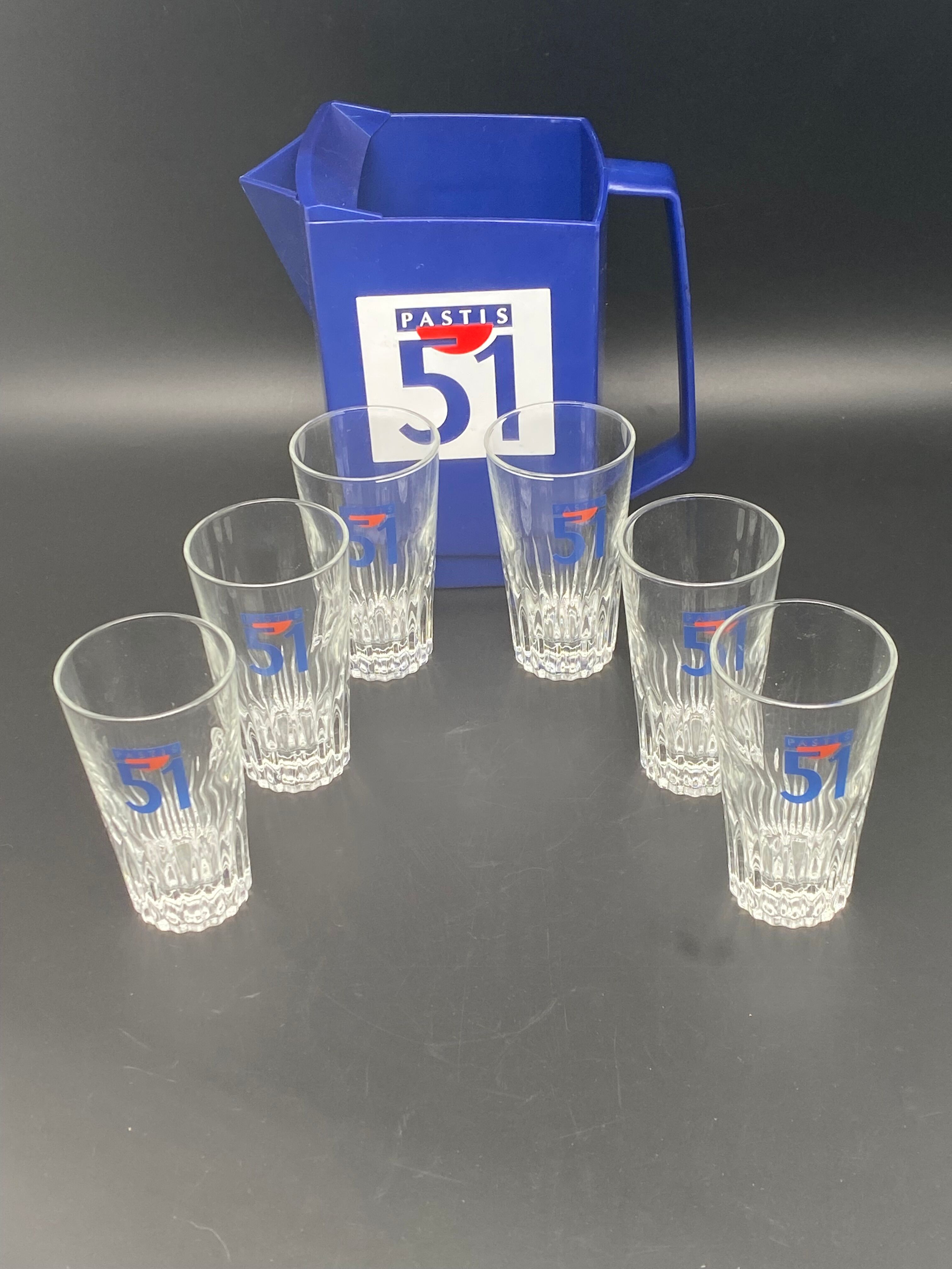 Glass pastis set 51