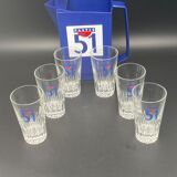 Glass pastis set 51
