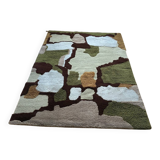 Zirrus rug with 1970s camouflage patterns