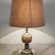 Living lamp in onyx and chromed metal from the 60s/70s