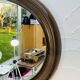 Vintage oval mirror Syla model 920 from the 1970s.