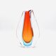 Large Sculptural Sommerso Vase Murano Flavio Poli Seguso Vetri d'Arte
