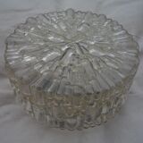 Glass wall lamp, vintage 70s
