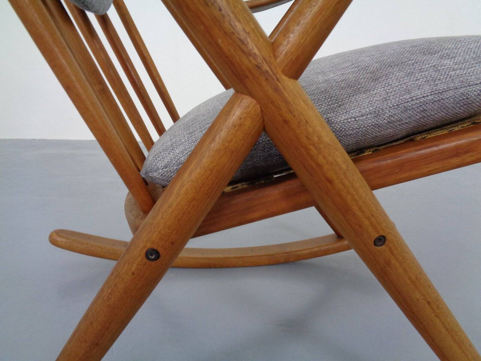 Teak Rocking Chair by Frank Reenskaug for Bramin, Denmark, 1960s