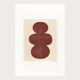 Duo of Paintings on paper • terracotta M601 and M598 • signed eawy