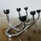 Streamlined coat rack, rockabilly, in chrome metal and bakelite 1970