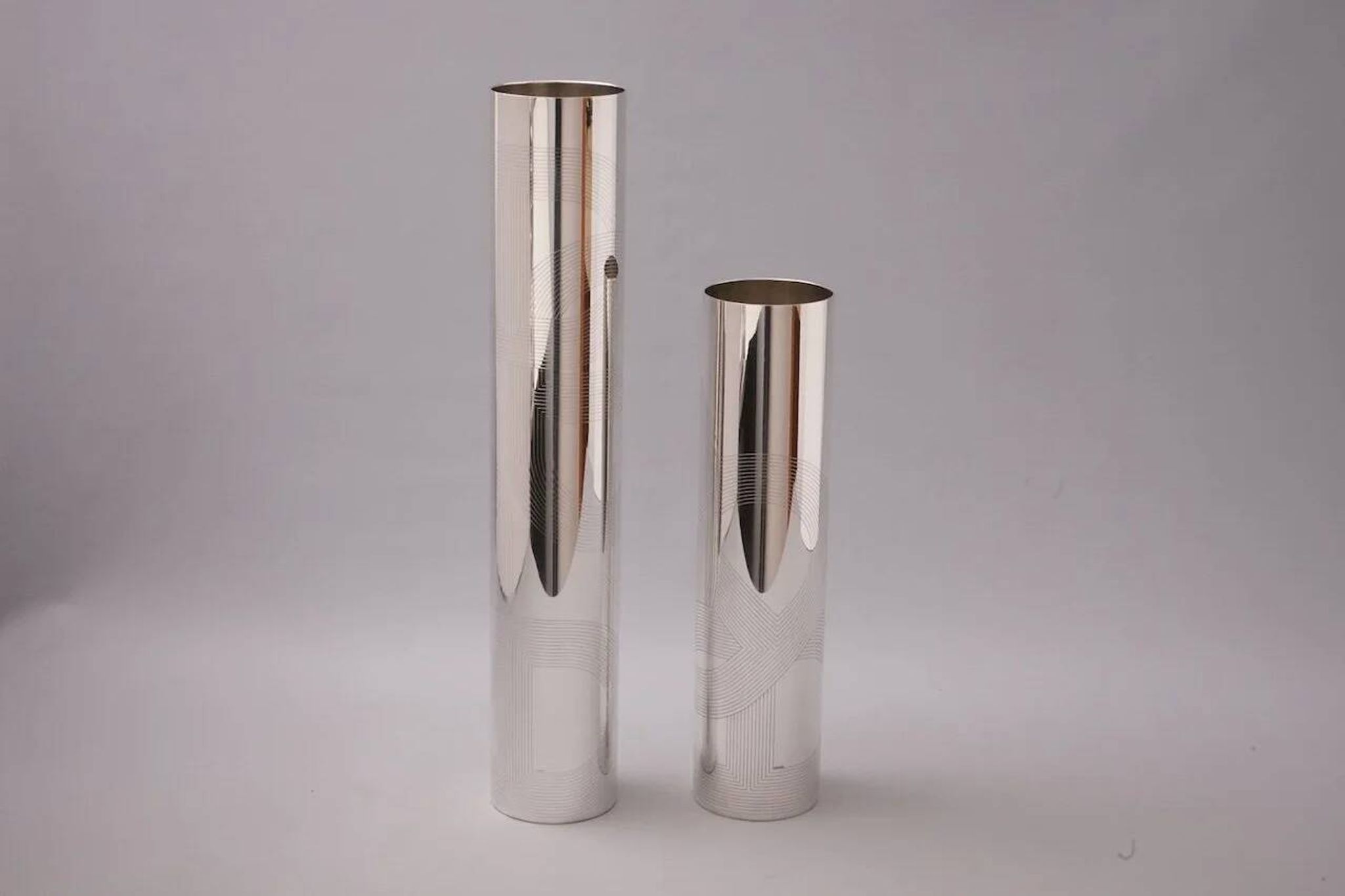 Chaîne d'Ancre vase by Hermès Paris set of 2