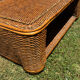 Woven rattan coffee table - 1970s