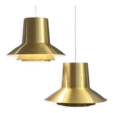 Pair of "Auditorie" pendants by Svend Middelboe for Nordisk Solar 1960
