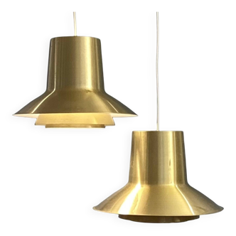 Pair of "Auditorie" pendants by Svend Middelboe for Nordisk Solar 1960