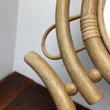 Vintage rattan mirror