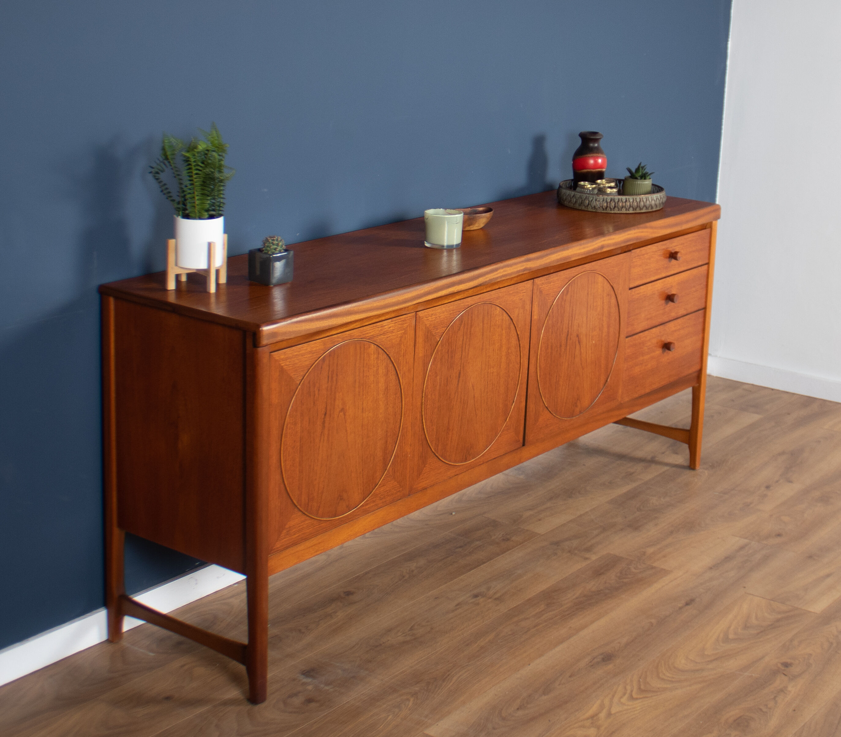 Retro teak 1960s nathan circles mid century sideboard