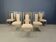 Vintage brass dining chairs by Belgochrom, 1970s
