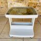 Table d'appoint Vintage sur roulettes avec rangement, édition Flair 1970s