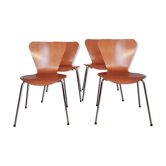 Series of 4 Scandinavian chairs