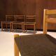 4 vintage solid wood chairs circa 1970