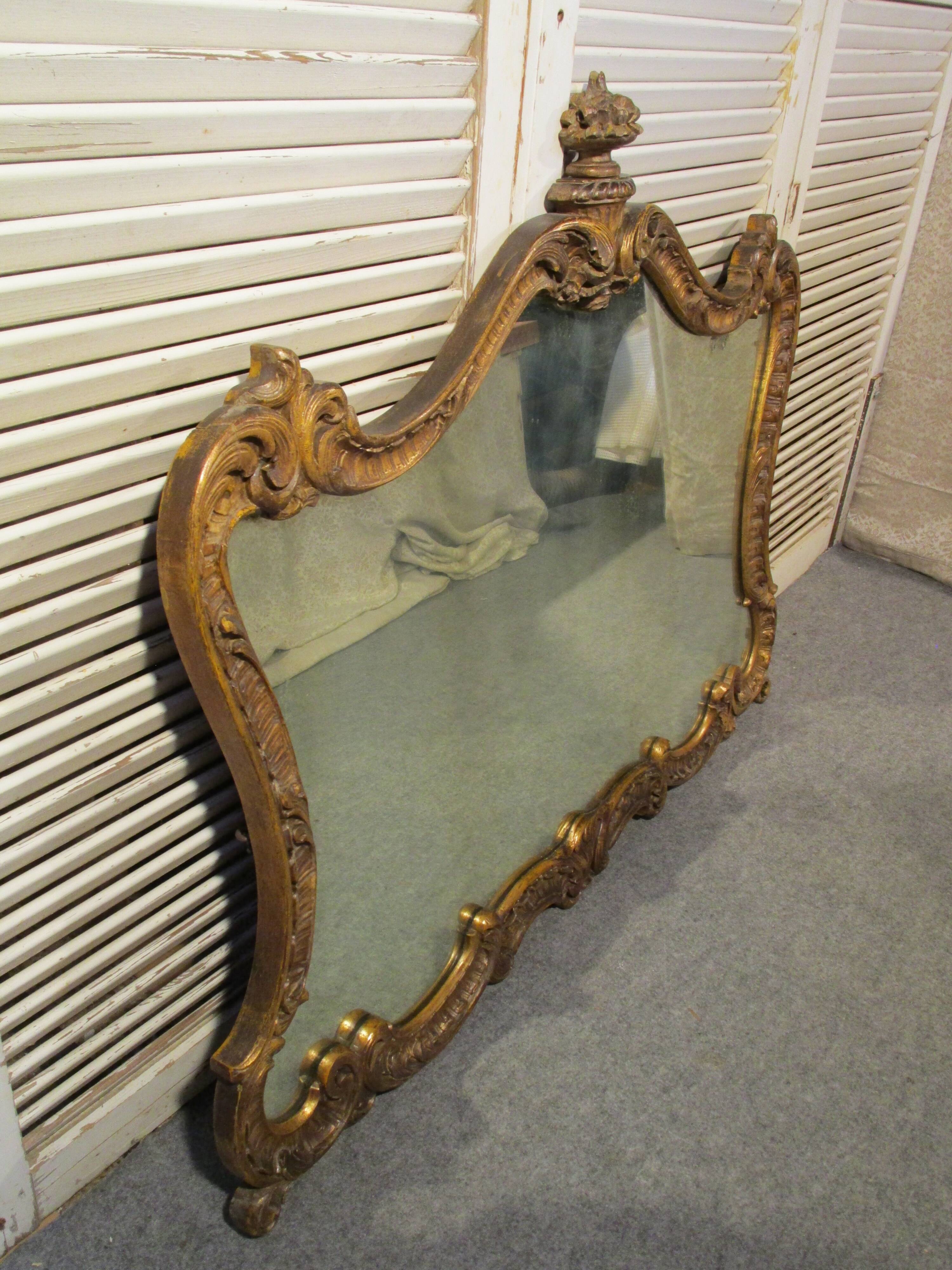 Mirror golden era woods 19eme - 122x96cm