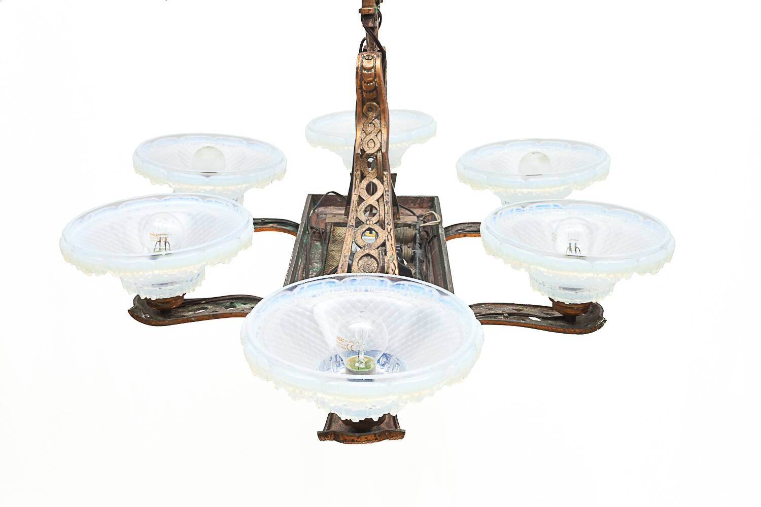 Art Deco Ezan liner chandelier