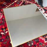 Gold square hanging mirror
