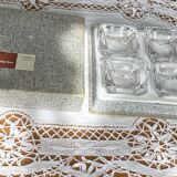 4 individual salt cellars in Daum Crystal, France