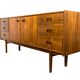 Vintage Walnut Sideboard By Bfm, 1960s, Poland