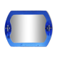 Veca cobalt blue mirror with 2 shades Veca, Italy, 70s, 71x63 cm