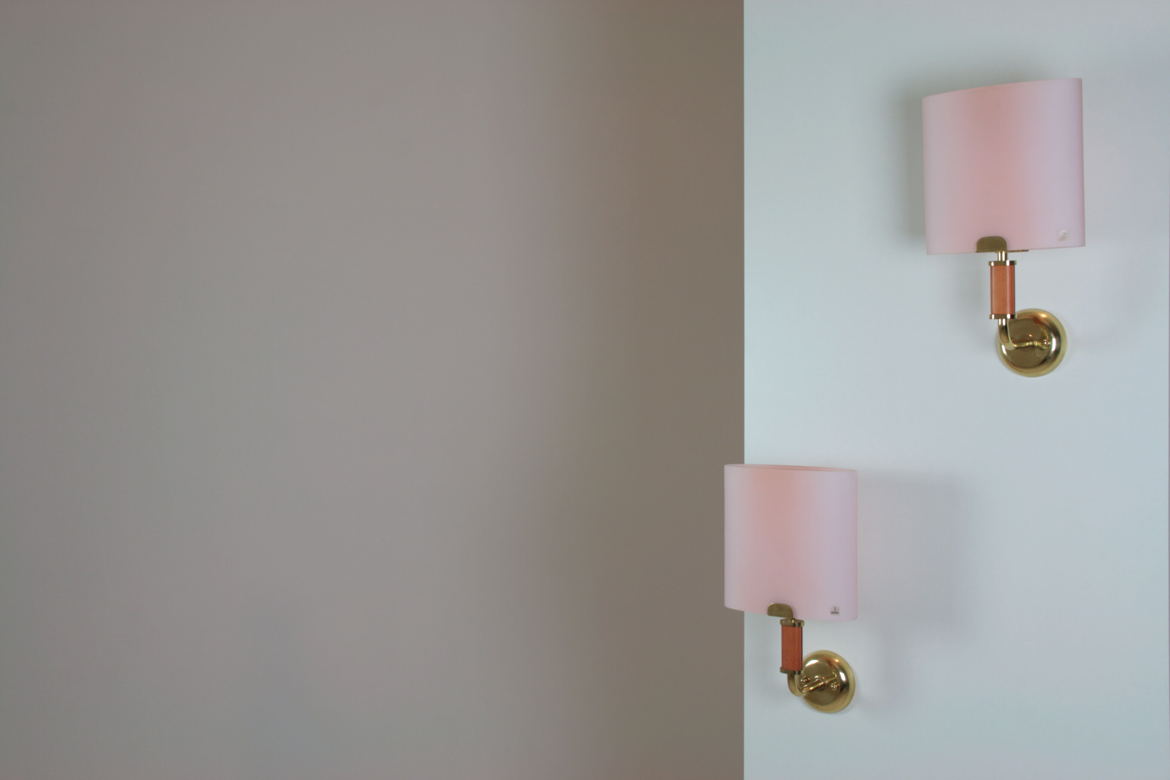 Pair of wall lamps Murano Vetri, Italy 1960s