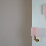 Pair of wall lamps Murano Vetri, Italy 1960s