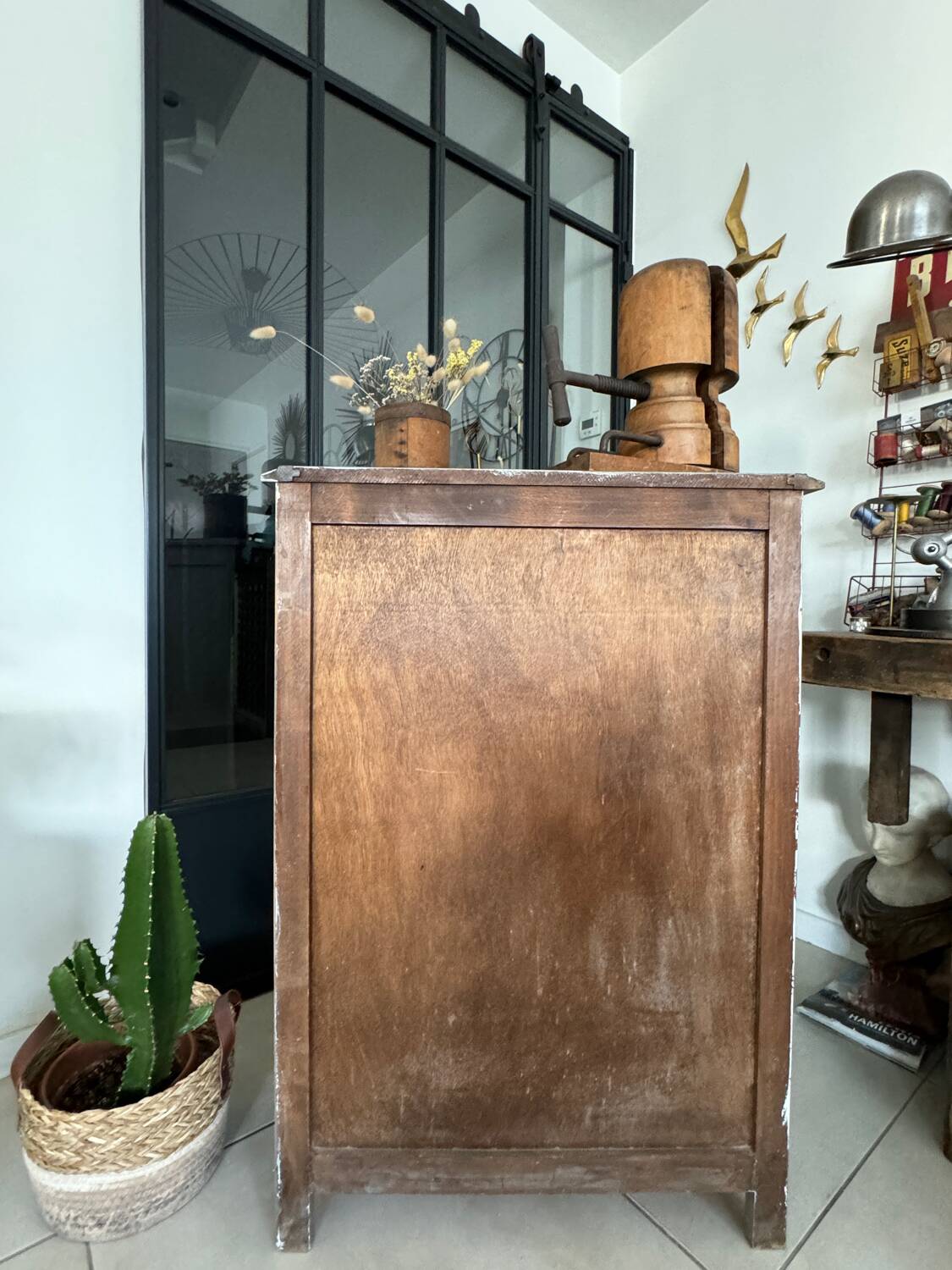 Old vintage Parisian buffet