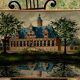 Painting monument architecture netherlands signed by Willem Heytman vintage