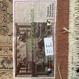 Large Persian burgundy rug in Khorassan wool 250x350cm