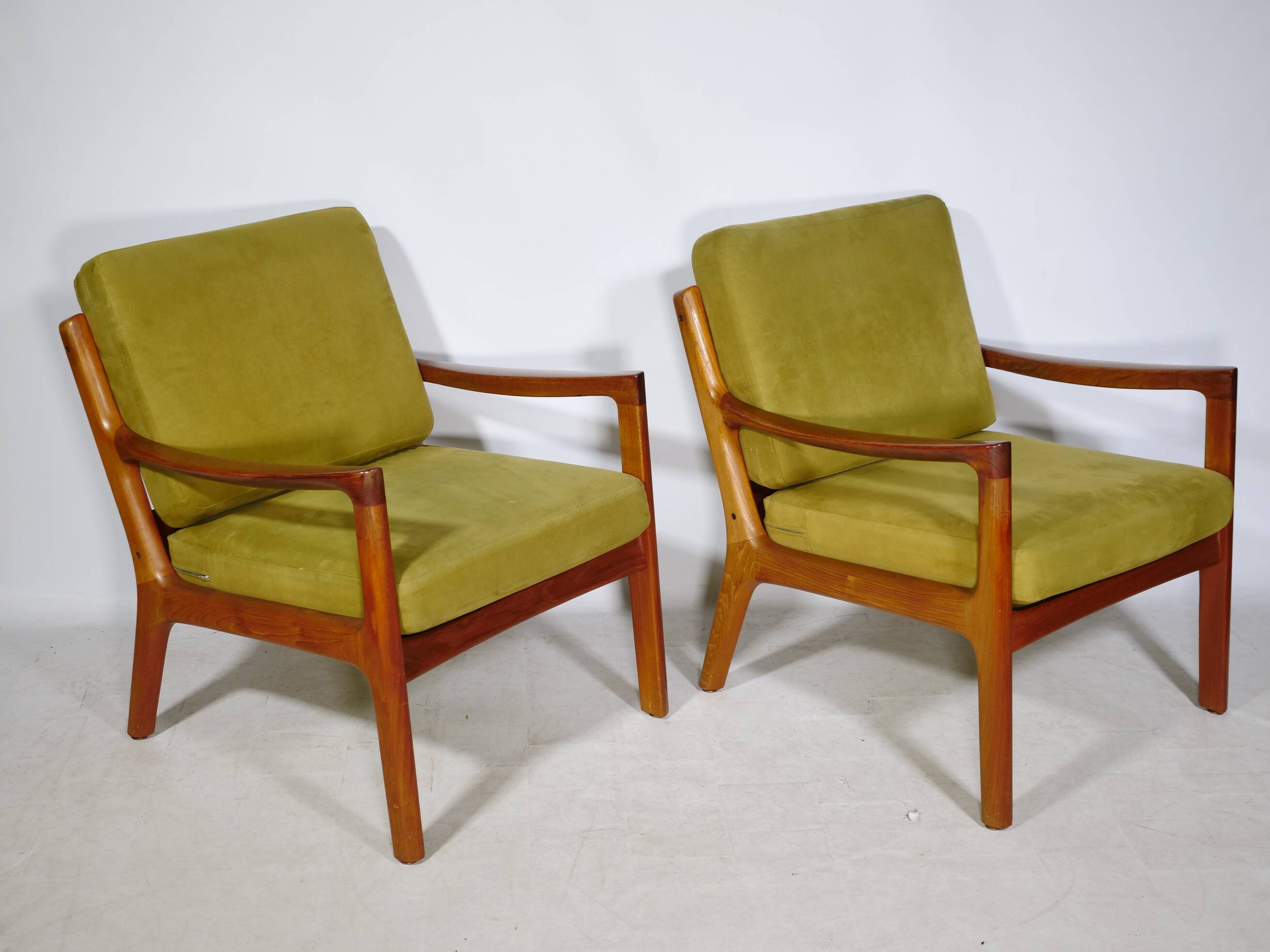 Set of 2 Senator Lounge Chairs Teak by Ole Wanscher for France & Son, 1960s