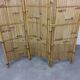 Vintage bamboo screen with 3 panels